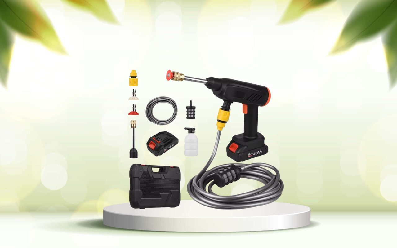 Scopri la pistola idropulitrice portatile: pulisci ovunque senza limiti d’acqua